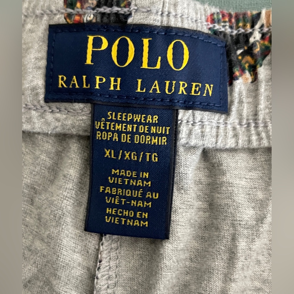 Polo Ralph Lauren Bear Jogger Pants Men XL | Polo Bear Lounge Sweatpants Jersey - Picture 3 of 5